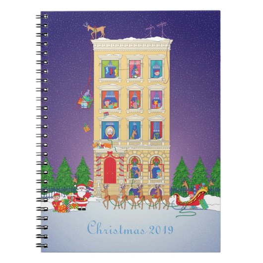 Carnet Agenda de l'organisateur de la veille de Noël (Devant)