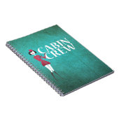 Carnet Agent de bord avec typographie de l'équipage Cabin (Côté Droit)