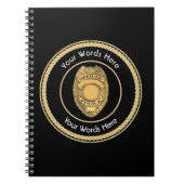 Carnet Agent de police Badge Universal (Devant)
