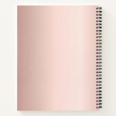 Carnet Agent de signature de prêt notaire or rose (Dos)