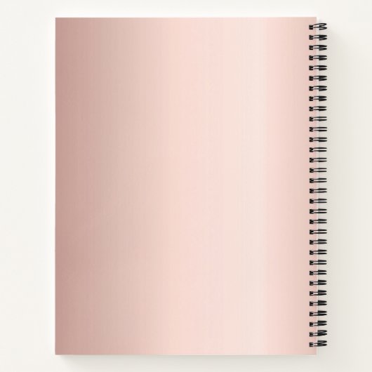 Carnet Agent de signature de prêt notaire or rose (Dos)