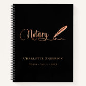 Carnet agent de signature de prêt notarial nom black gold (Devant)