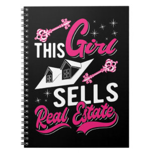 Carnet Agent immobilier Fille Investisseur Femme Courtier