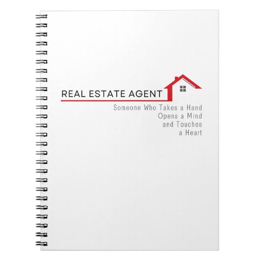 Carnet Agent immobilier Quelqu'un qui prend la main (Devant)