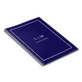 Carnet agent immobilier simple bleu minimaliste (Côté Droit)