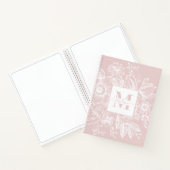 Carnet Agritourisme Peony Monogram Marine Français Rose c (Intérieur)