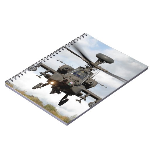 Carnet ah 64 apache longbow hélicoptère militaire (Côté gauche)