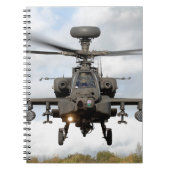 Carnet ah 64 apache longbow hélicoptère militaire (Devant)