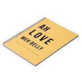 Carnet Ah Love Meh Belly – Caribbean Recipe Notebook (Côté gauche)