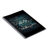 Carnet Ai - Technologie - Monogramme de codage - Lettre M (Côté Droit)