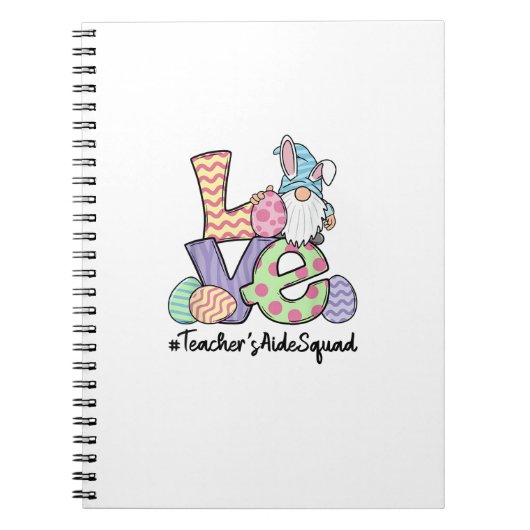 Carnet Aide de professeur de Pâques gnomes Professeur de  (Devant)