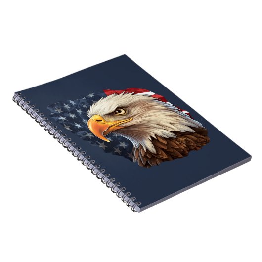 Carnet Aigle à drapeau américain (Côté Droit)
