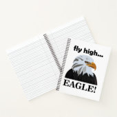 Carnet Aigle à tête blanche volée Aigle haute (Intérieur)