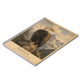 Carnet Aigle Montagnes Rocheuses VINTAGE (Côté gauche)
