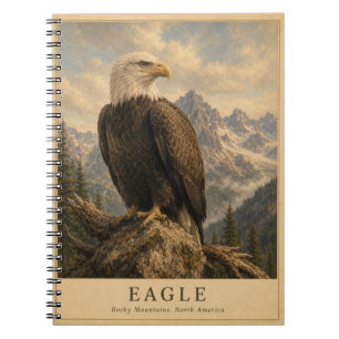 Carnet Aigle Montagnes Rocheuses VINTAGE