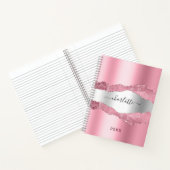Carnet Aigle rose pâle nom de marbre (Intérieur)