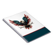 Carnet Aigle rustique patriotique américain/américain cha (Côté Droit)