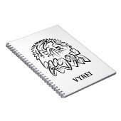 Carnet Aigle tribale noire et blanche (Côté Droit)