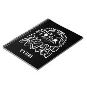 Carnet Aigle tribale noire et blanche (Côté gauche)