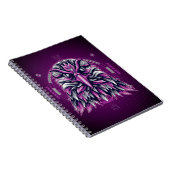Carnet Aigle violet géométrique (Côté Droit)