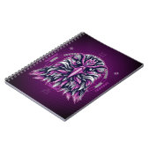 Carnet Aigle violet géométrique (Côté gauche)