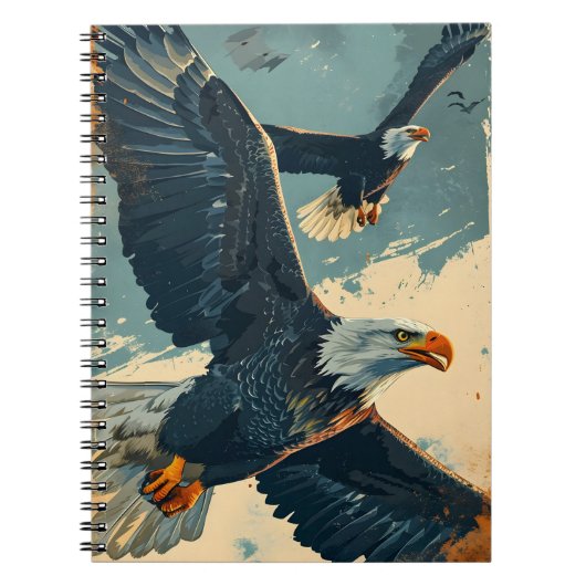 Carnet Aigle volant vintage (Devant)