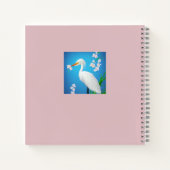 Carnet Aiguille blanche avec Sakura Cherry Trees invités (Dos)