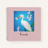 Carnet Aiguille blanche avec Sakura Cherry Trees invités (Devant)