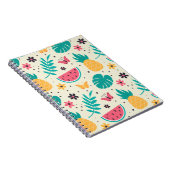 Carnet Aiguille de pastèque de fruits tropicaux motif (Côté Droit)