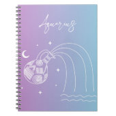 Carnet Aiguille du zodiaque d'Aquarius (Devant)