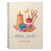 Carnet Aiguille et fil Seamstress coudre sur mesure artis (Devant)