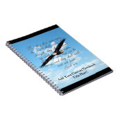 Carnet Ailes comme Eagles, bible de chrétien de 40:31 (Côté Droit)