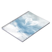 Carnet Ailes d'ange en ciel bleu nuageux (Côté gauche)