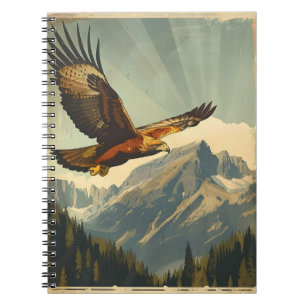 Carnet Ailes de gloire : Vol Vintage de l'aigle d'or