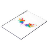 Carnet Ailes fluffy arc-en-ciel (Côté gauche)