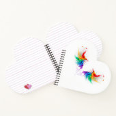 Carnet Ailes fluffy arc-en-ciel (Intérieur)