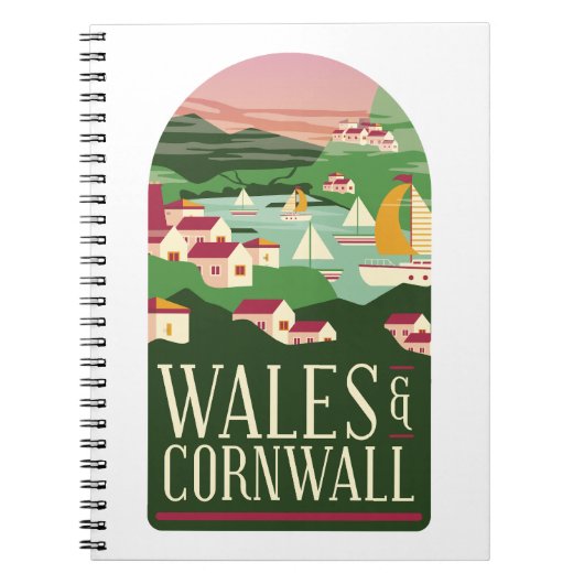 Carnet Aimant Vintage de Cornwall (Devant)