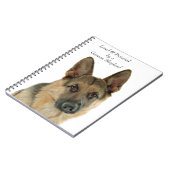 Carnet Aimé et protégé par un berger allemand (Côté gauche)