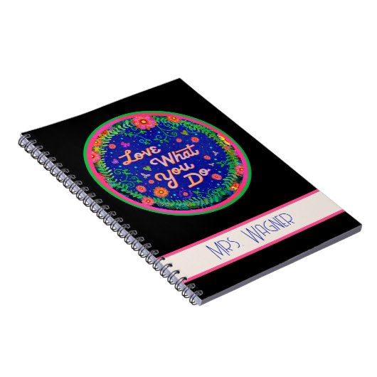 Carnet Aimer Ce Que Vous Faites Enseignant Whimsical Insp (Côté Droit)