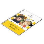 Carnet Aimer être un grand-père ajouter des photos jaune (Côté gauche)