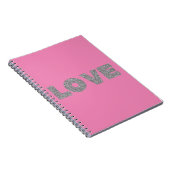 Carnet Aimer Parties scintillant argent rose (Côté Droit)