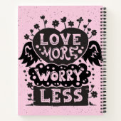 Carnet Aimer Plus S'Inquiéter Moins (Dos)