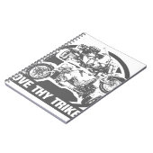 Carnet aimez thy tricycle - moto (Côté gauche)