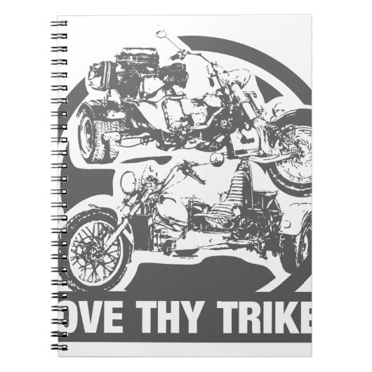Carnet aimez thy tricycle - moto (Devant)