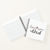 Carnet Aimez-vous papa Bonne Fête des pères | Ordinateur  (Intérieur)