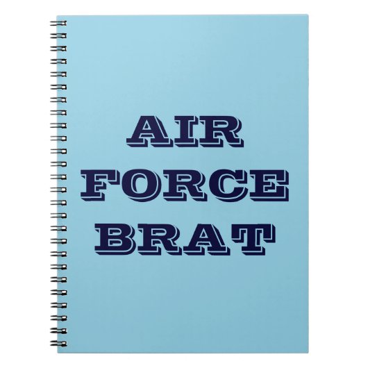 Carnet Air Force Brat (Devant)