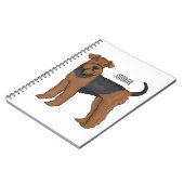 Carnet Airedale terrier dog cartoon (Côté gauche)