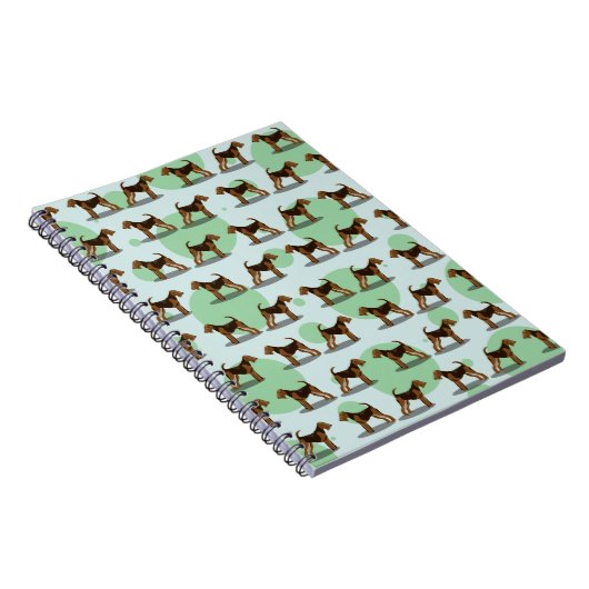 Carnet Airedale Terrier Motif (Côté Droit)