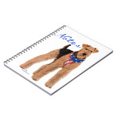 Carnet Airedale Terrier Patriotique (Côté gauche)