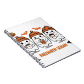 Carnet aison Halloween – fantômes café mignons (Côté Droit)